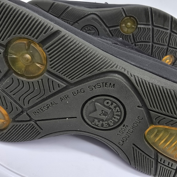 Mephisto Shoes Women 7 B Runoff Leather Walking Sneakers Black - Picture 9 of 10